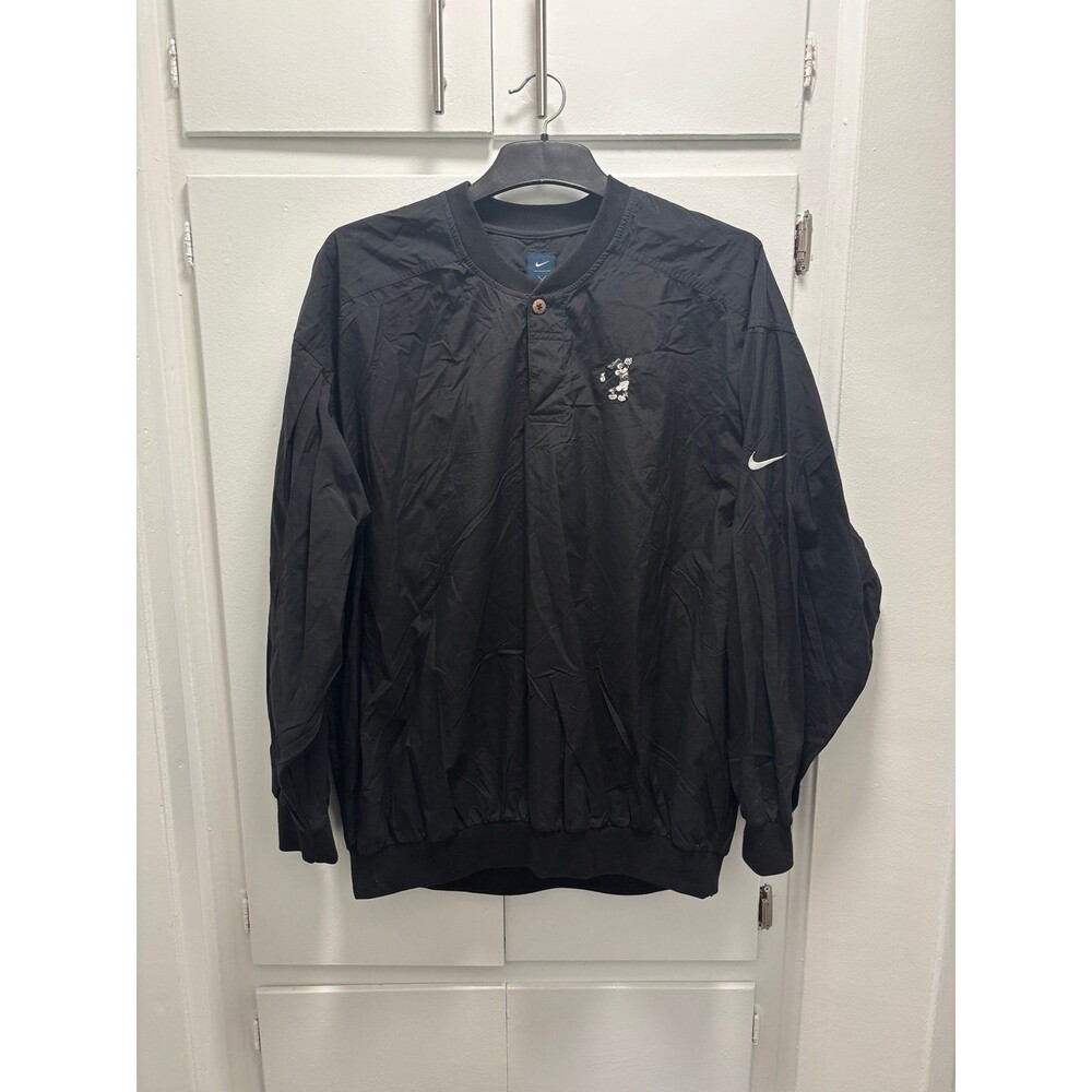Disney Parks Nike Mickey Mouse Pullover Windbreaker Jacket Mens XL Black